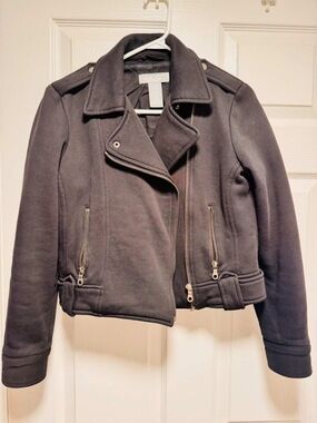 Zara Basic Moto Jacket / Grey